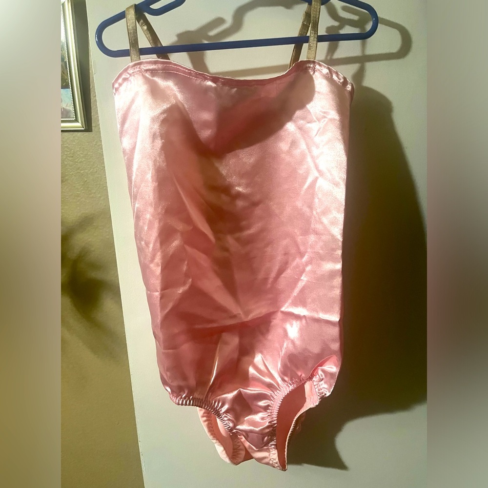 Satin leotard